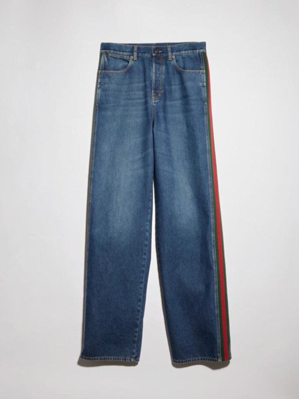 Gucci Wide Leg Jeans With Web Detail Tag Size 32 Men